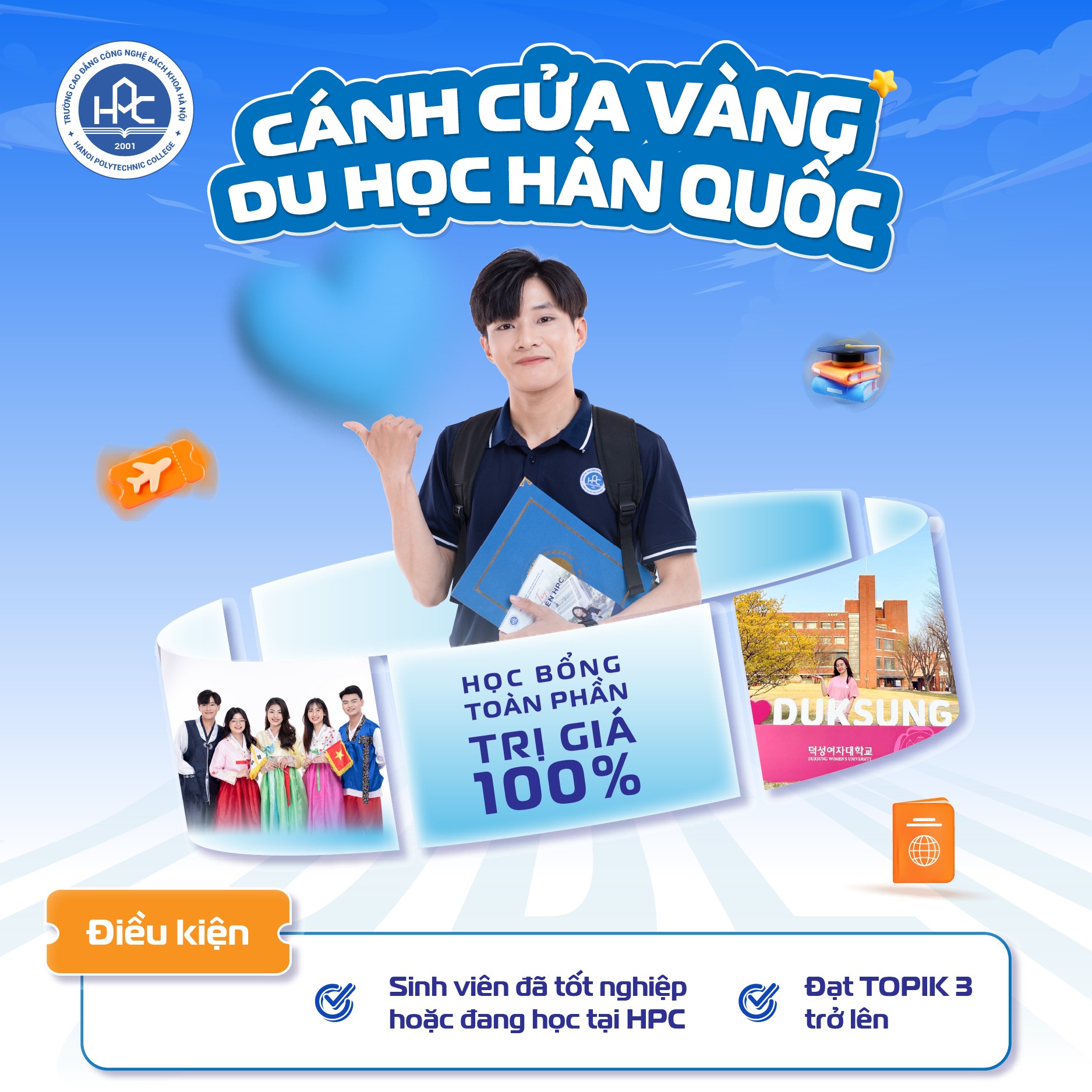 Học bổng toàn phần du học Hàn Quốc